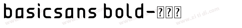 basicsans bold字体转换